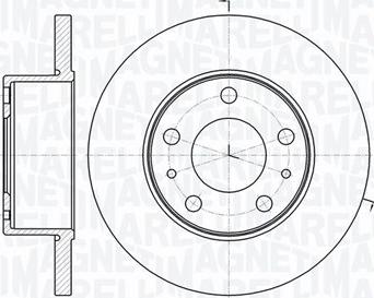 Magneti Marelli 361302040253 - Тормозной диск autodnr.net