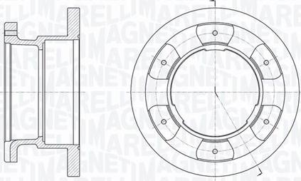 Magneti Marelli 361302040263 - Гальмівний диск autocars.com.ua