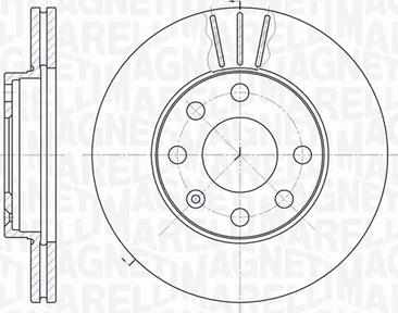 Magneti Marelli 361302040264 - Тормозной диск avtokuzovplus.com.ua