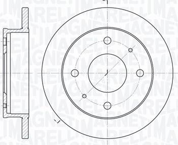 Magneti Marelli 361302040265 - Тормозной диск avtokuzovplus.com.ua