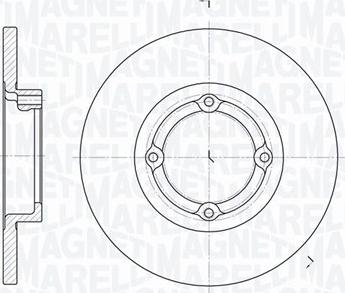 Magneti Marelli 361302040267 - Гальмівний диск autocars.com.ua