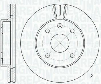 Magneti Marelli 361302040278 - Тормозной диск avtokuzovplus.com.ua