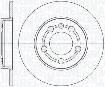 Magneti Marelli 361302040283 - Тормозной диск avtokuzovplus.com.ua