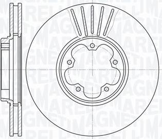 Magneti Marelli 361302040288 - Тормозной диск avtokuzovplus.com.ua