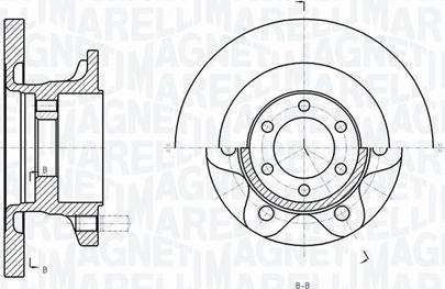 Magneti Marelli 361302040289 - Гальмівний диск autocars.com.ua