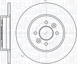 Magneti Marelli 361302040293 - Гальмівний диск autocars.com.ua