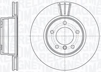 Magneti Marelli 361302040296 - Гальмівний диск autocars.com.ua