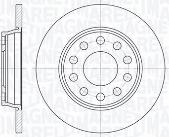 Magneti Marelli 361302040313 - Гальмівний диск autocars.com.ua