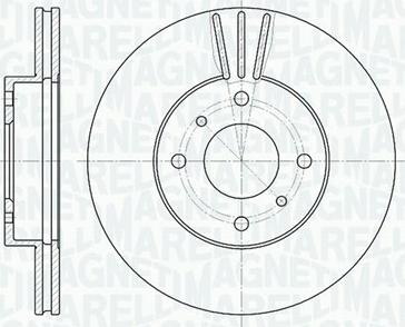 Magneti Marelli 361302040318 - Гальмівний диск autocars.com.ua