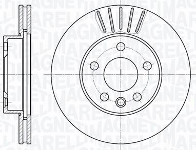 Magneti Marelli 361302040324 - Гальмівний диск autocars.com.ua