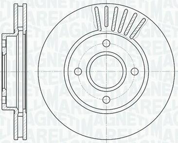 Magneti Marelli 361302040326 - Тормозной диск avtokuzovplus.com.ua