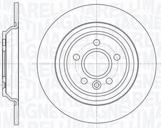 Magneti Marelli 361302040335 - Тормозной диск avtokuzovplus.com.ua