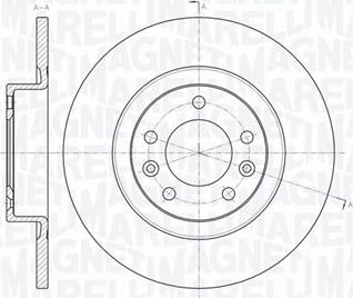 Magneti Marelli 361302040341 - Тормозной диск avtokuzovplus.com.ua