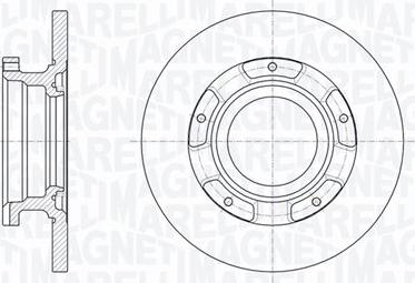 Magneti Marelli 361302040345 - Тормозной диск avtokuzovplus.com.ua