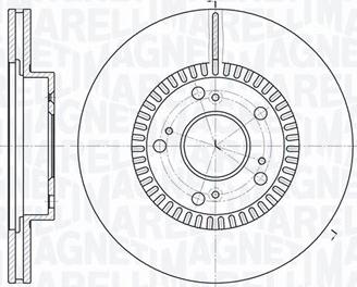 Magneti Marelli 361302040352 - Тормозной диск avtokuzovplus.com.ua