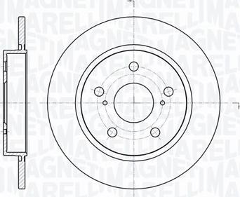 Magneti Marelli 361302040355 - Гальмівний диск autocars.com.ua