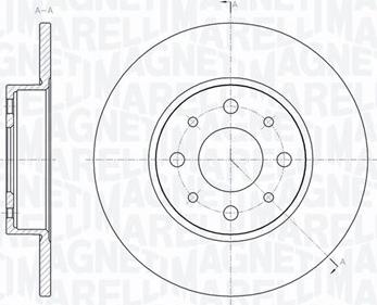 Magneti Marelli 361302040357 - Тормозной диск avtokuzovplus.com.ua