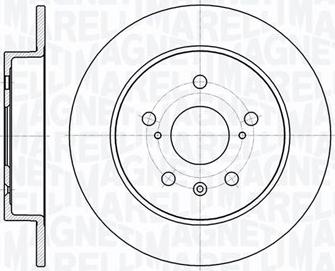 Magneti Marelli 361302040369 - Тормозной диск avtokuzovplus.com.ua