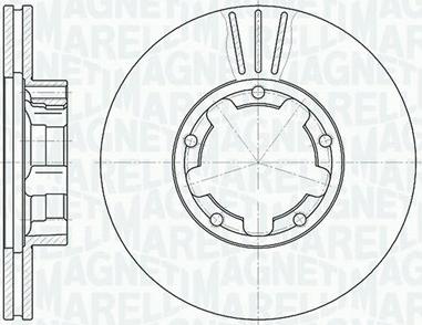 Magneti Marelli 361302040376 - Тормозной диск avtokuzovplus.com.ua