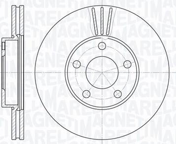 Magneti Marelli 361302040380 - Тормозной диск avtokuzovplus.com.ua