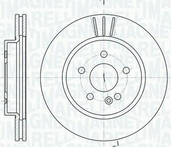 Magneti Marelli 361302040396 - Гальмівний диск autocars.com.ua