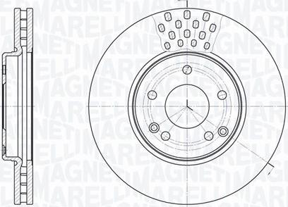 Magneti Marelli 361302040406 - Гальмівний диск autocars.com.ua