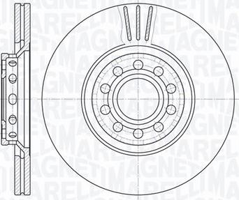 Magneti Marelli 361302040412 - Гальмівний диск autocars.com.ua