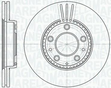 Magneti Marelli 361302040440 - Гальмівний диск autocars.com.ua