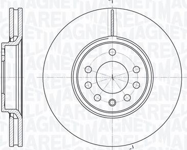 Magneti Marelli 361302040442 - Тормозной диск avtokuzovplus.com.ua