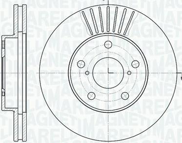 Magneti Marelli 361302040444 - Тормозной диск avtokuzovplus.com.ua