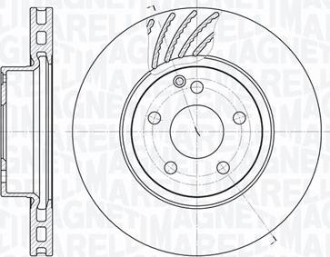 Magneti Marelli 361302040452 - Тормозной диск avtokuzovplus.com.ua