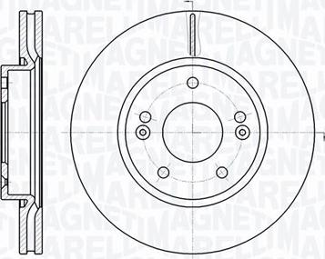 Magneti Marelli 361302040466 - Гальмівний диск autocars.com.ua