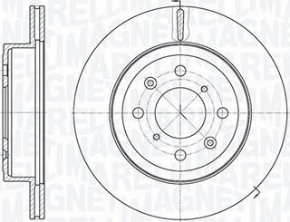 Magneti Marelli 361302040476 - Гальмівний диск autocars.com.ua