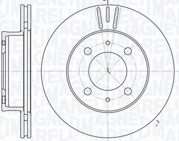 Magneti Marelli 361302040480 - Тормозной диск avtokuzovplus.com.ua