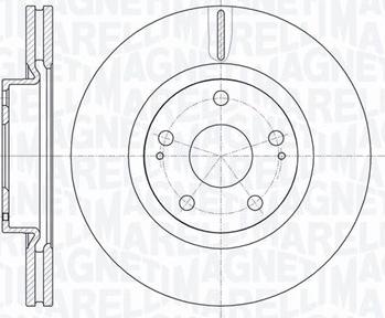 Magneti Marelli 361302040492 - Тормозной диск avtokuzovplus.com.ua