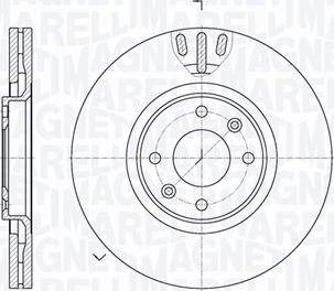 Magneti Marelli 361302040502 - Тормозной диск avtokuzovplus.com.ua