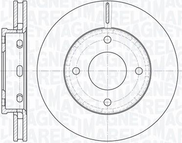 Magneti Marelli 361302040504 - Тормозной диск avtokuzovplus.com.ua