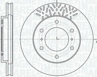 Magneti Marelli 361302040506 - Тормозной диск avtokuzovplus.com.ua