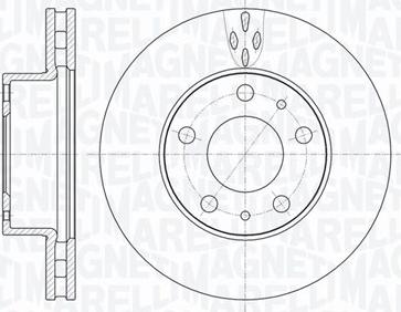 Magneti Marelli 361302040512 - Тормозной диск avtokuzovplus.com.ua