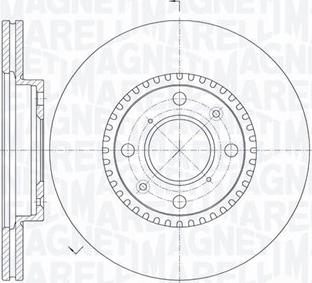 Magneti Marelli 361302040516 - Гальмівний диск autocars.com.ua