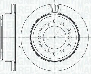 Magneti Marelli 361302040520 - Гальмівний диск autocars.com.ua