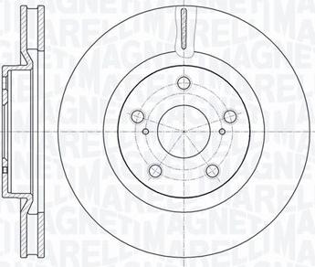 Magneti Marelli 361302040524 - Тормозной диск autodnr.net