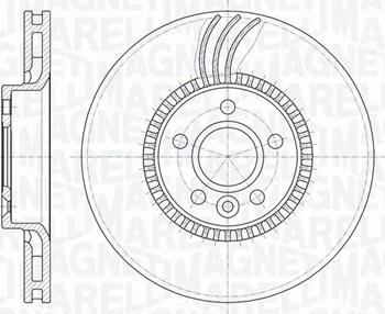 Magneti Marelli 361302040528 - Гальмівний диск autocars.com.ua