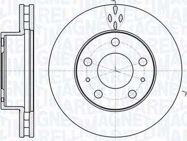 Magneti Marelli 361302040538 - Гальмівний диск autocars.com.ua