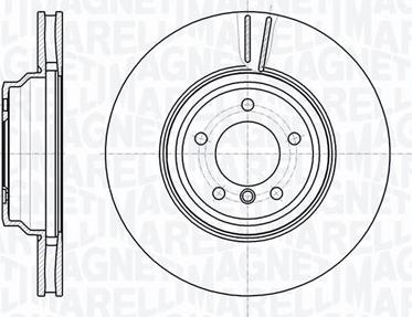 Magneti Marelli 361302040554 - Гальмівний диск autocars.com.ua