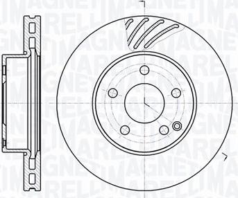 Magneti Marelli 361302040558 - Тормозной диск avtokuzovplus.com.ua