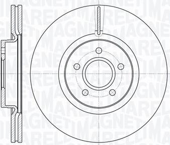 Magneti Marelli 361302040570 - Гальмівний диск autocars.com.ua