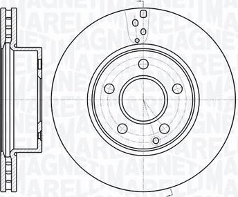 Magneti Marelli 361302040572 - Гальмівний диск autocars.com.ua