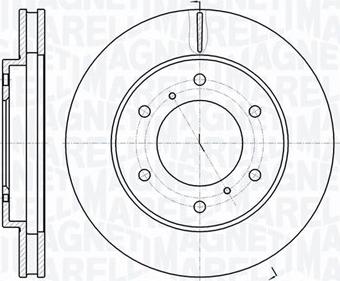 Magneti Marelli 361302040586 - Тормозной диск avtokuzovplus.com.ua