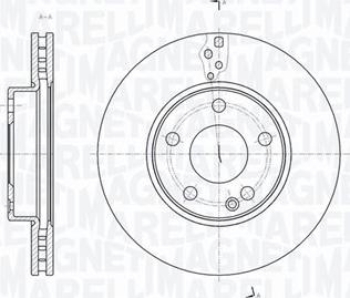 Magneti Marelli 361302040602 - Гальмівний диск autocars.com.ua